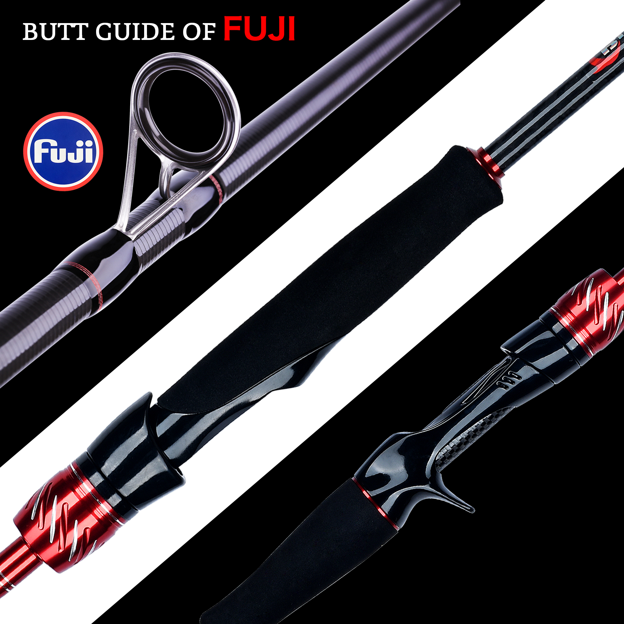 BIUTIFU Spinning Casting Fuji  - Fishing Rod Surf reseña y precio