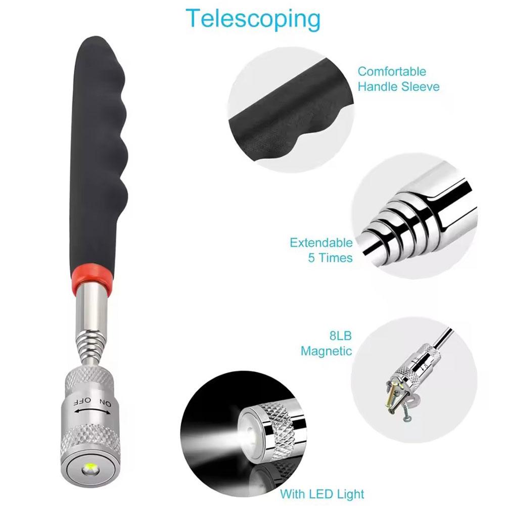 Telescopic Magnetic Pen with L - Fishing Rod Travel reseña y precio