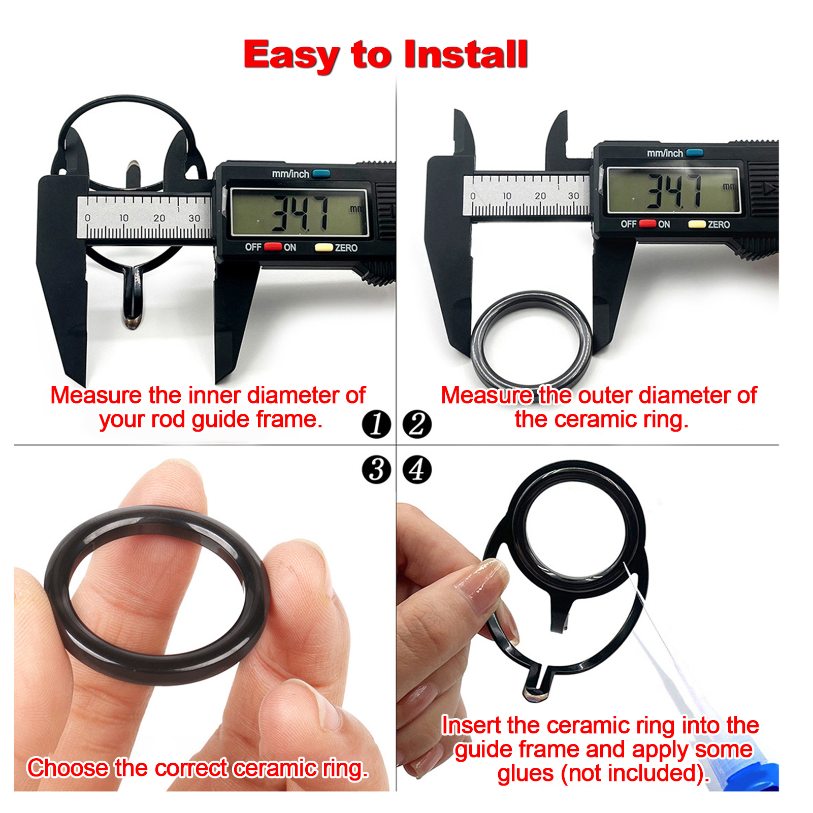 Fishing Rod Guide Repair Kit C - Fishing Rod Repair Kit reseña y precio