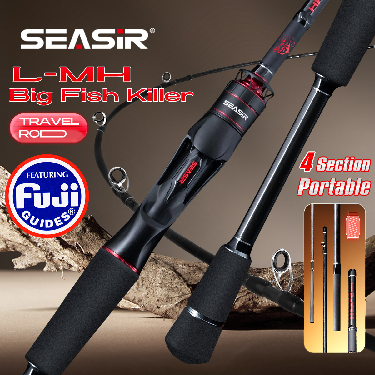 Seasir Salminus XF M/MH Spinin - Fishing Rod Surf reseña y precio