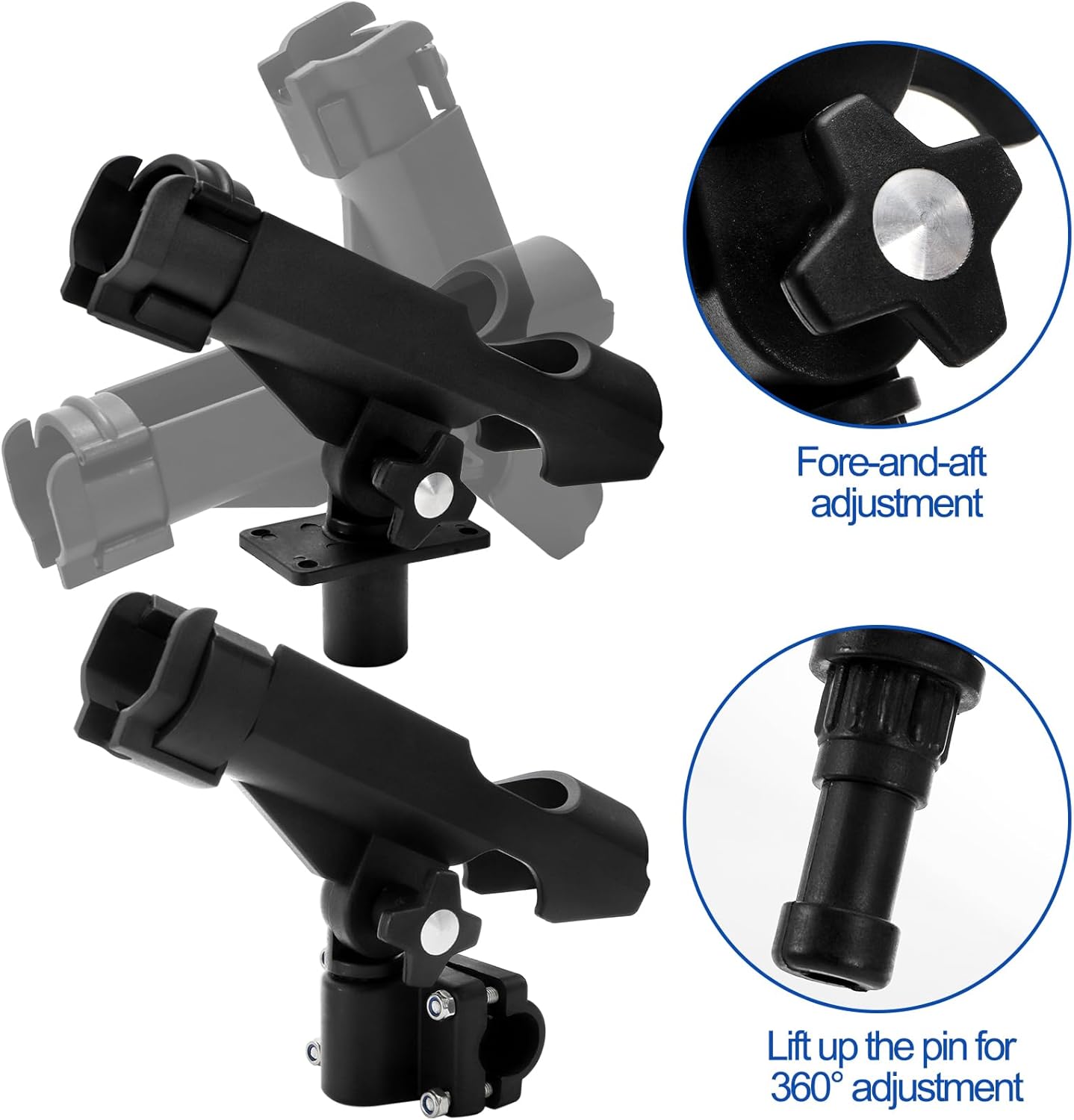 2 Pack Fishing Rod Holder with - Fishing Rod Boat reseña y precio