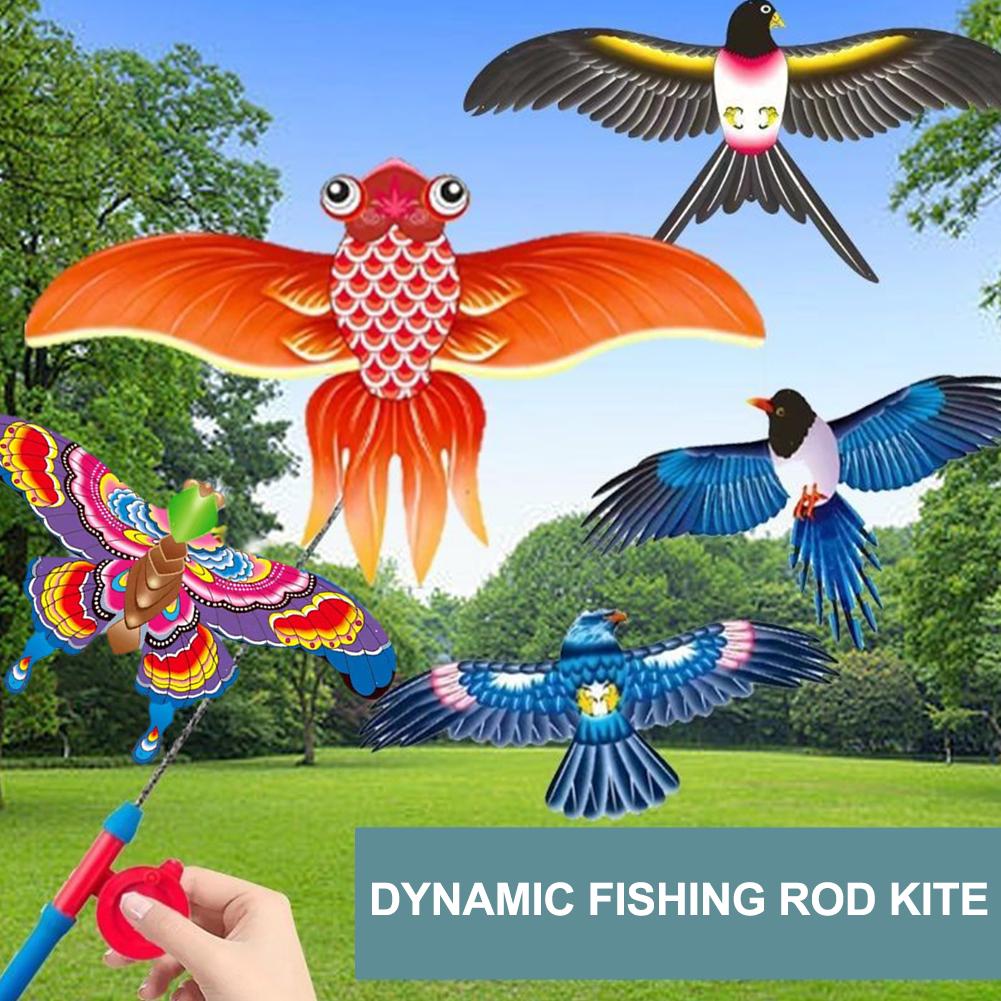 Children Kite Toy Cartoon Bird - Fishing Rod Fly reseña y precio