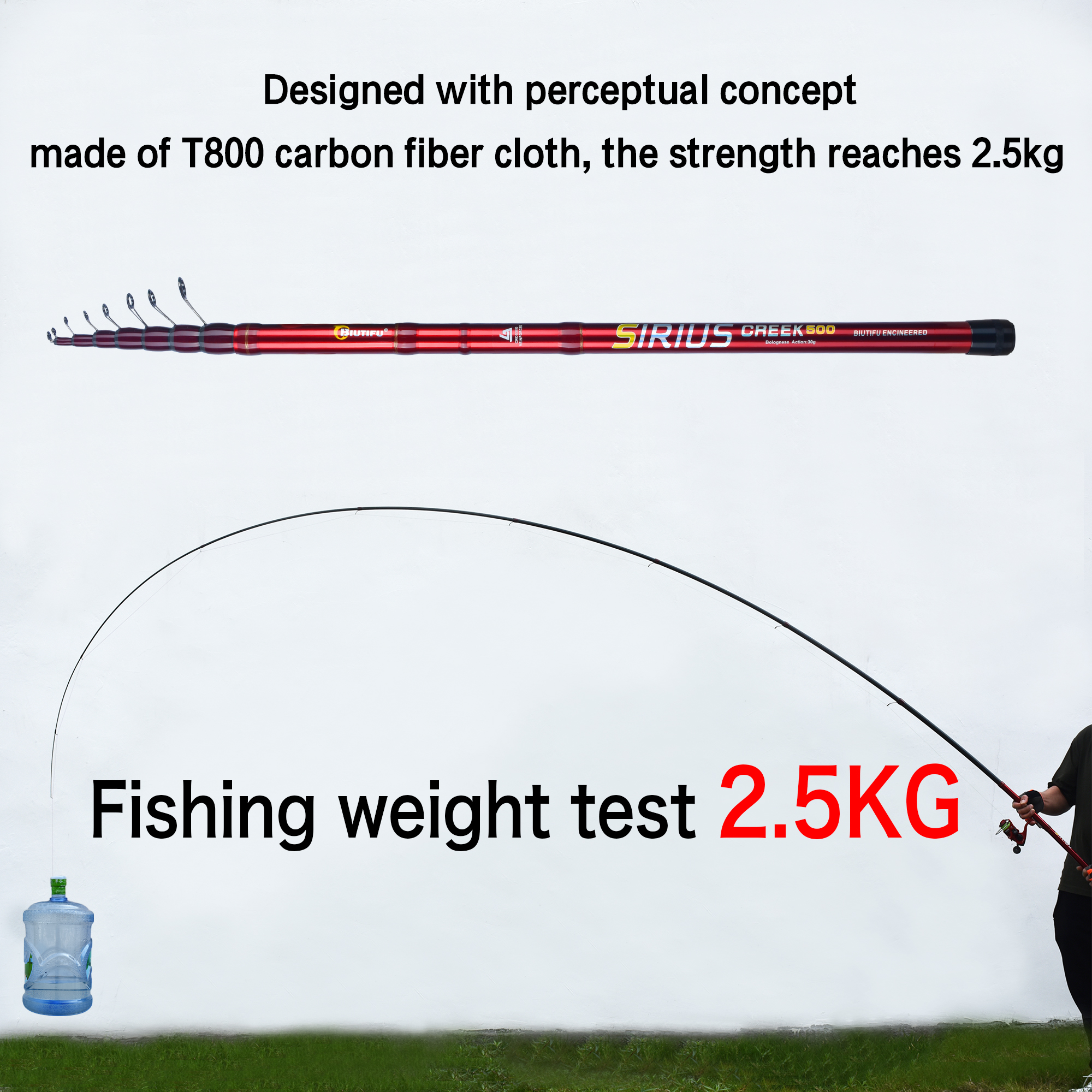 BIUTIFU Telescopic Bolognese F - Fishing Rod Surf reseña y precio
