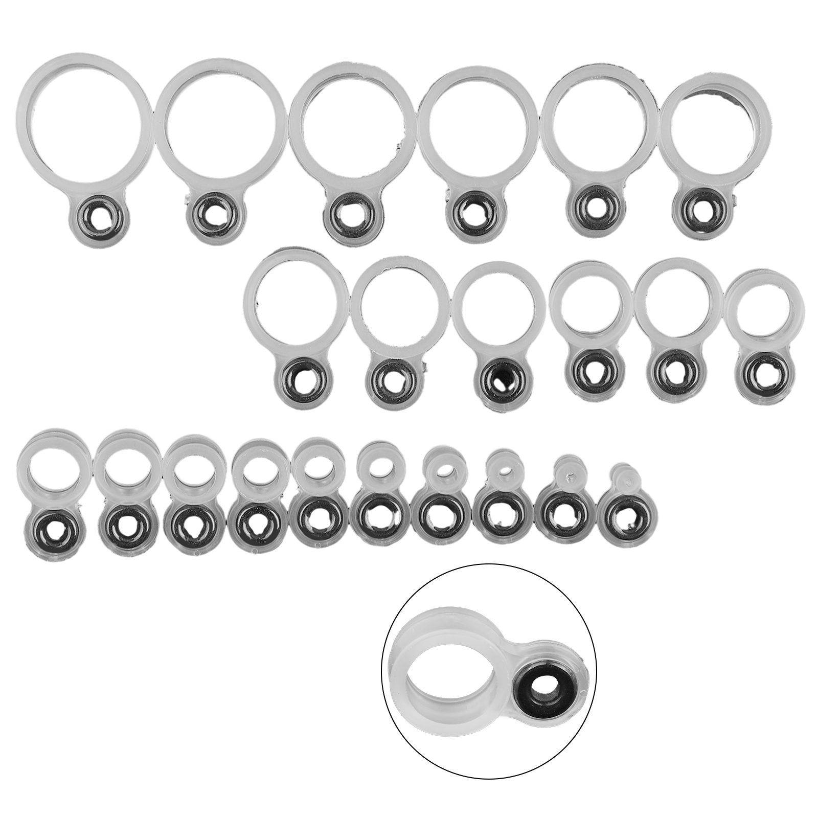 14/22Pcs Fishing Rod Eyelet Re - Fishing Rod Guide Replacement reseña y precio