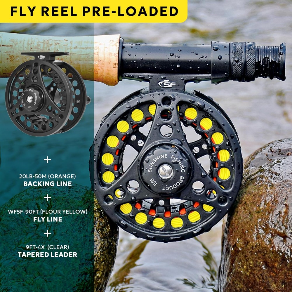 Fly Fishing Rod Combo Starter  - Fishing Rod Fly reseña y precio