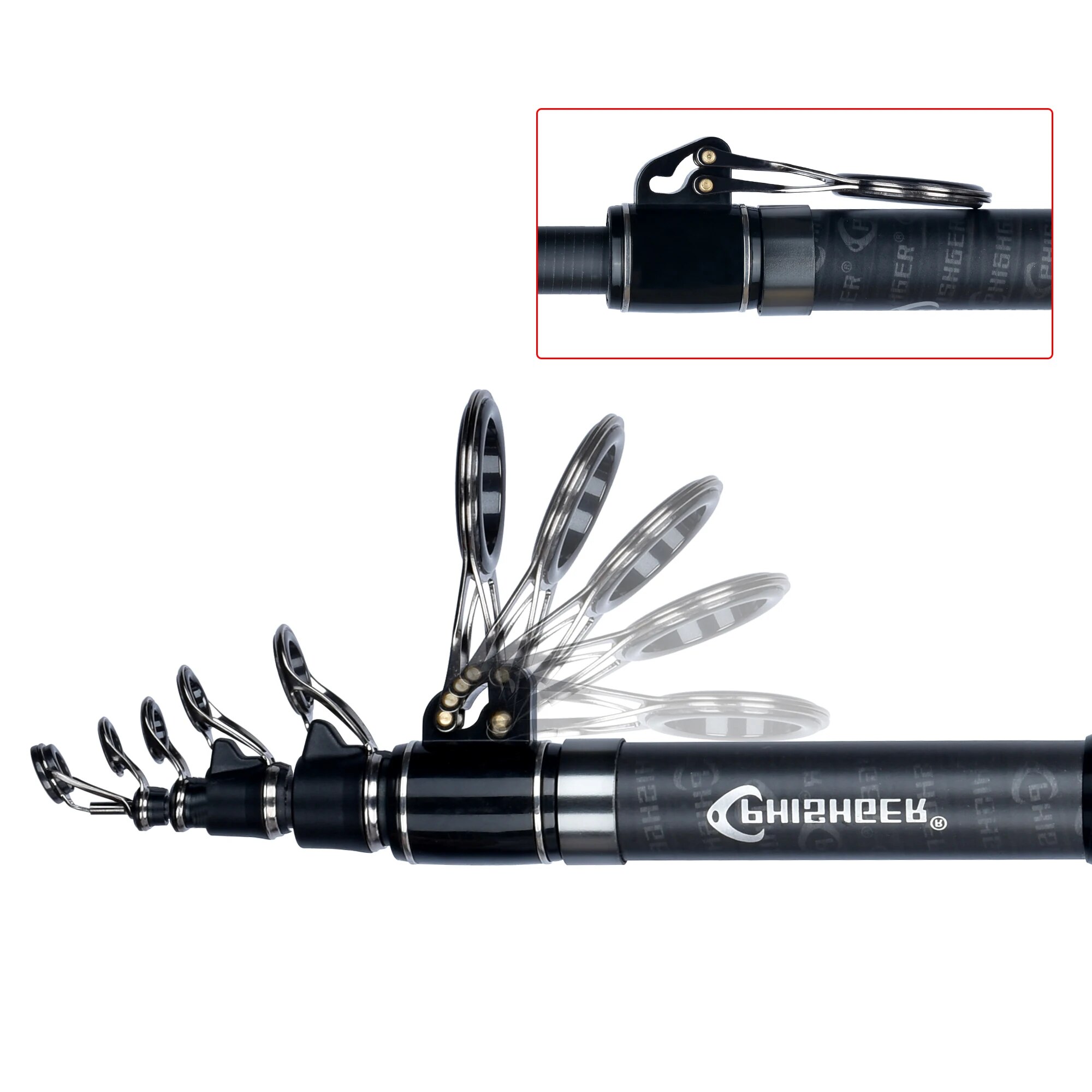 PHISHGER Telescopic Surf Spinn - Fishing Rod Surf reseña y precio