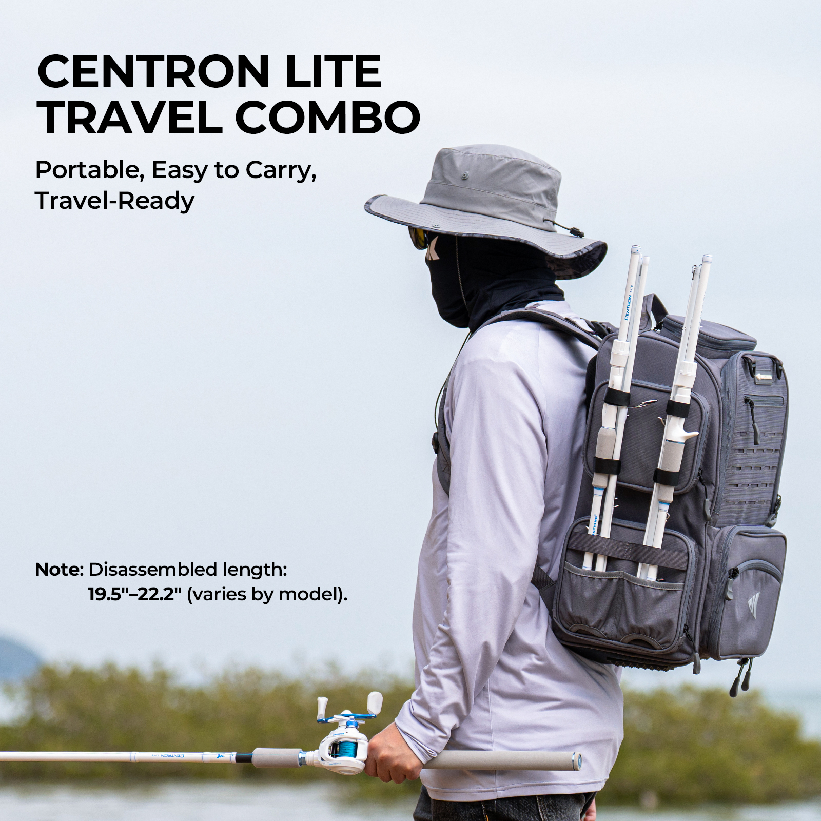 KastKing Centron Lite Travel C - Fishing Rod Combo reseña y precio