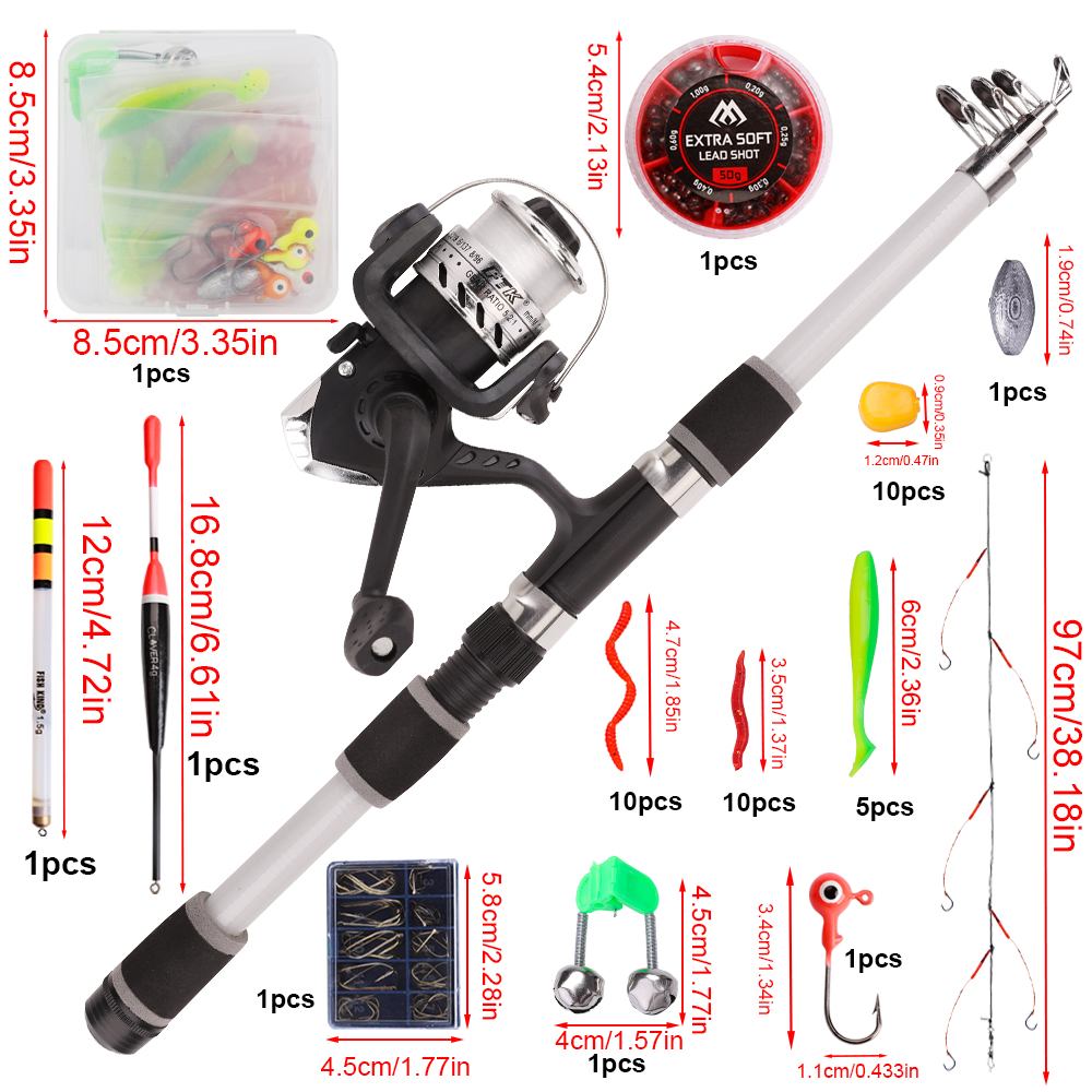 FTK 1.8m Fishing Rod and Reel  - Fishing Rod Spinning reseña y precio