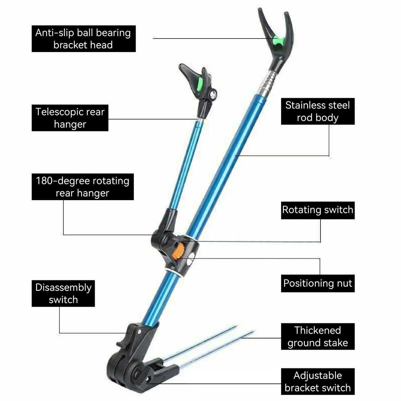 Thickened Telescopic Fishing R - Fishing Rod Telescopic reseña y precio