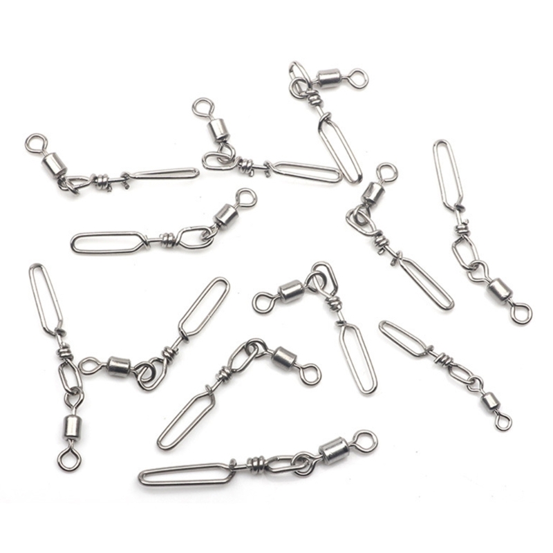10Pcs Stainless Steel Quick Sn - Fishing Rod Building Kit reseña y precio