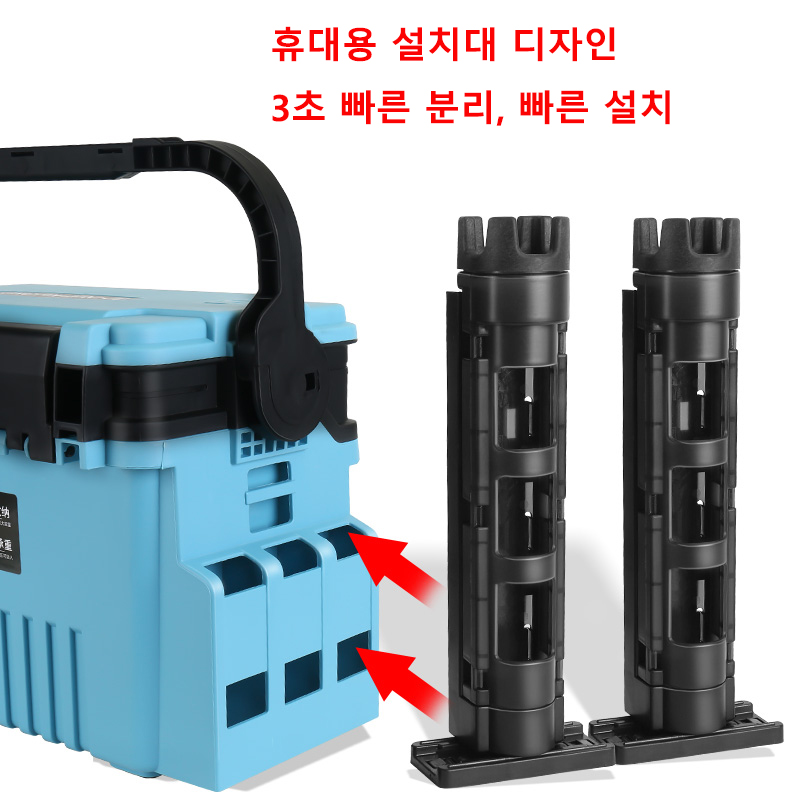 JSFUN Fishing Box Barrel Holde - Fishing Rod Travel reseña y precio