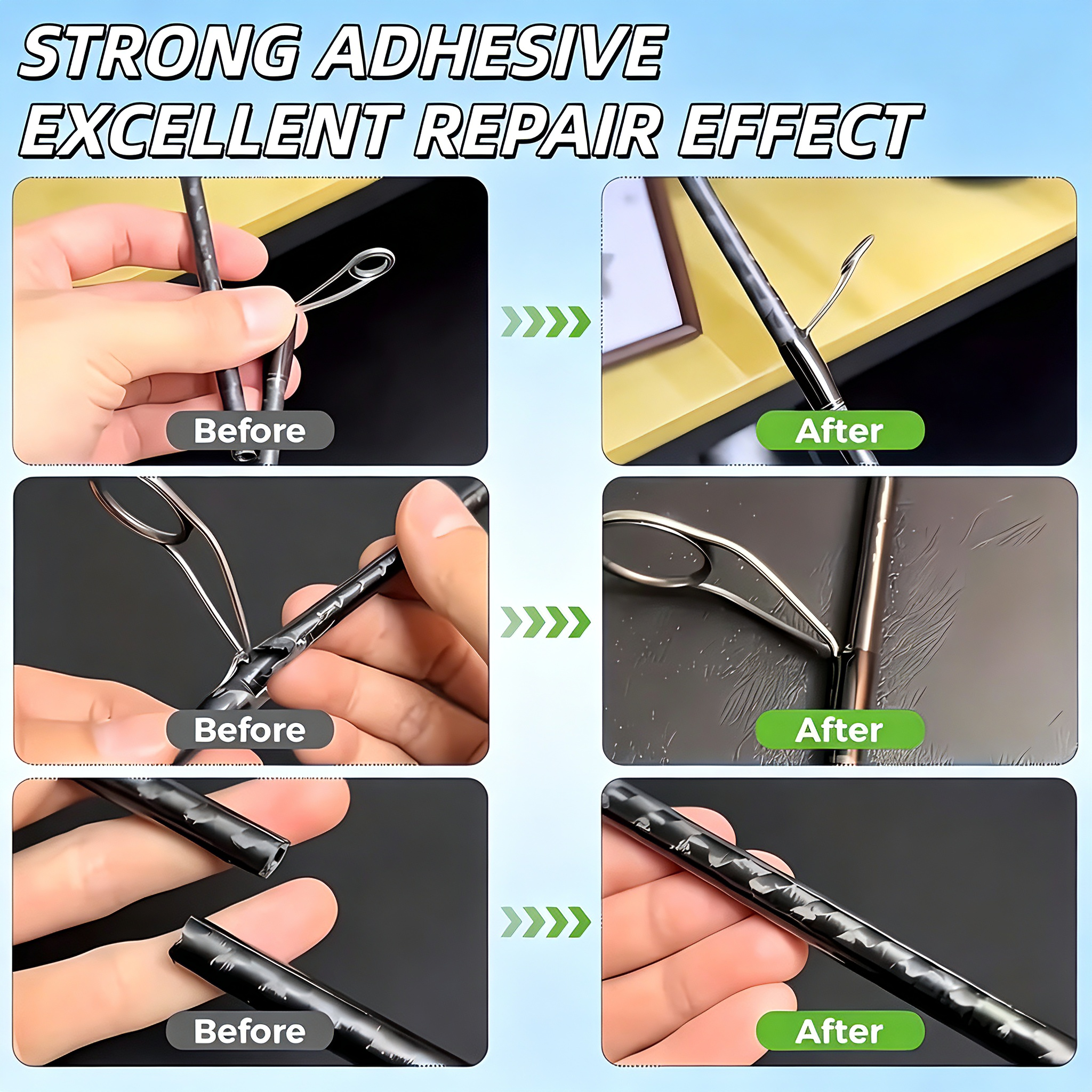 Fishing Rod Repair Glue  Fast  - Fishing Rod Guide Replacement reseña y precio