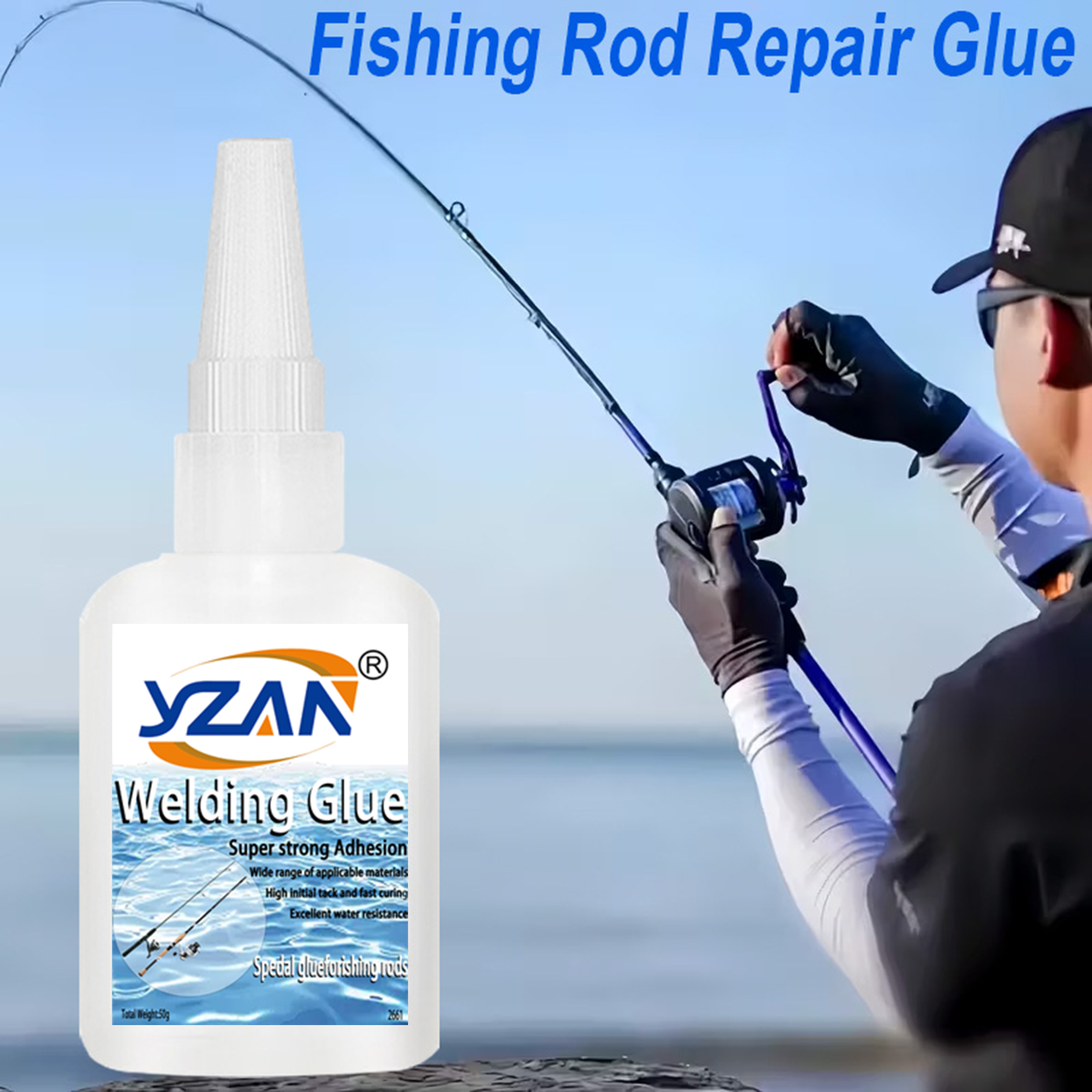 Fishing Rod Repair Glue  Fast  - Fishing Rod Guide Replacement reseña y precio
