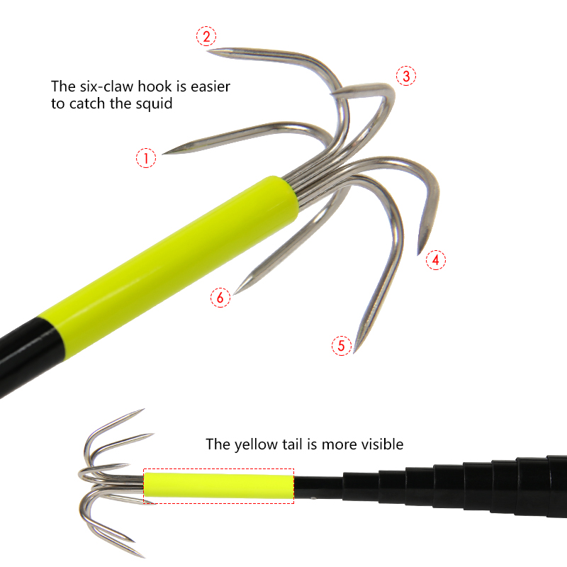 4/3M Telescopic Squid Gaff Anc - Fishing Rod Casting reseña y precio
