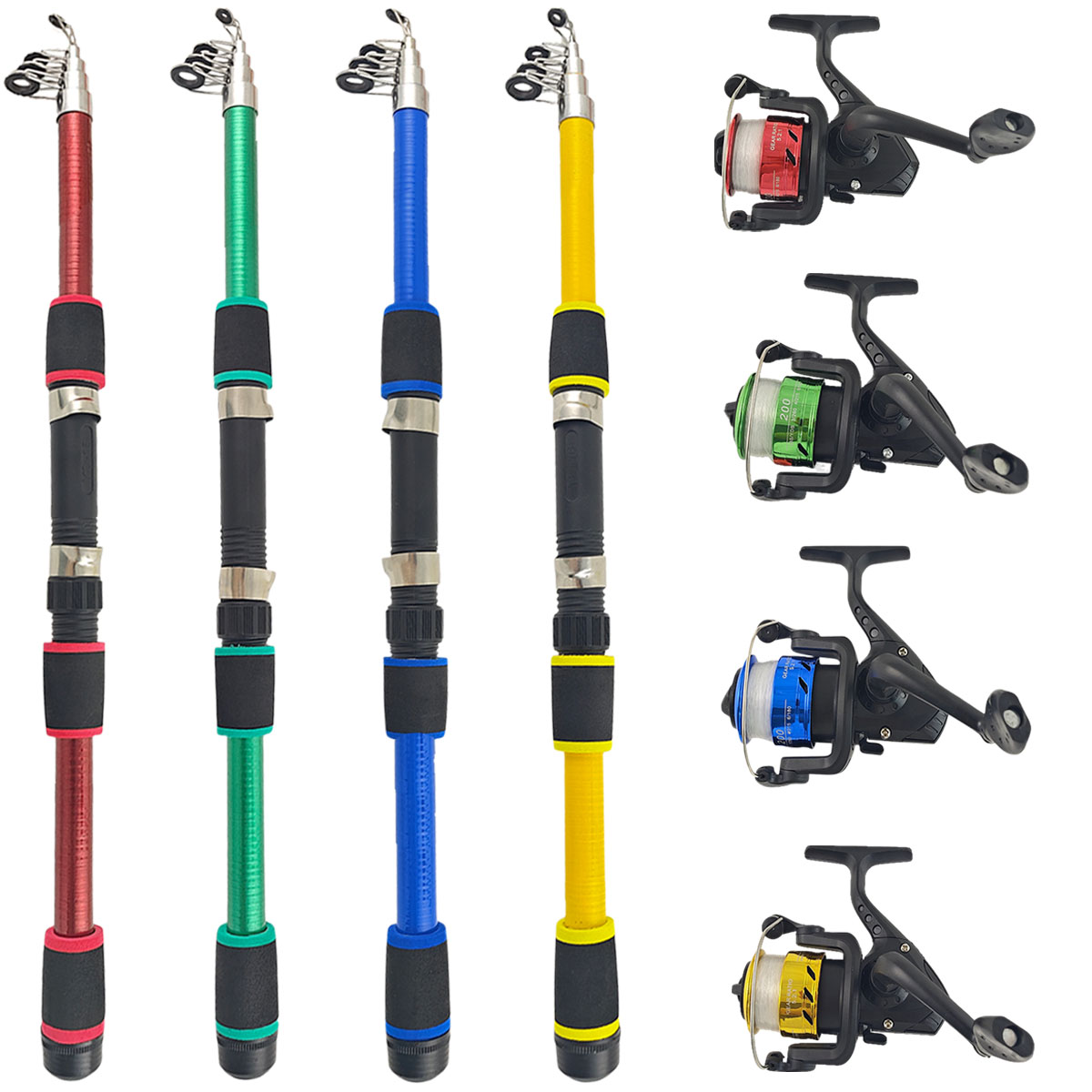 Mini Telescopic Sea Fishing Ro - Fishing Rod Spinning reseña y precio