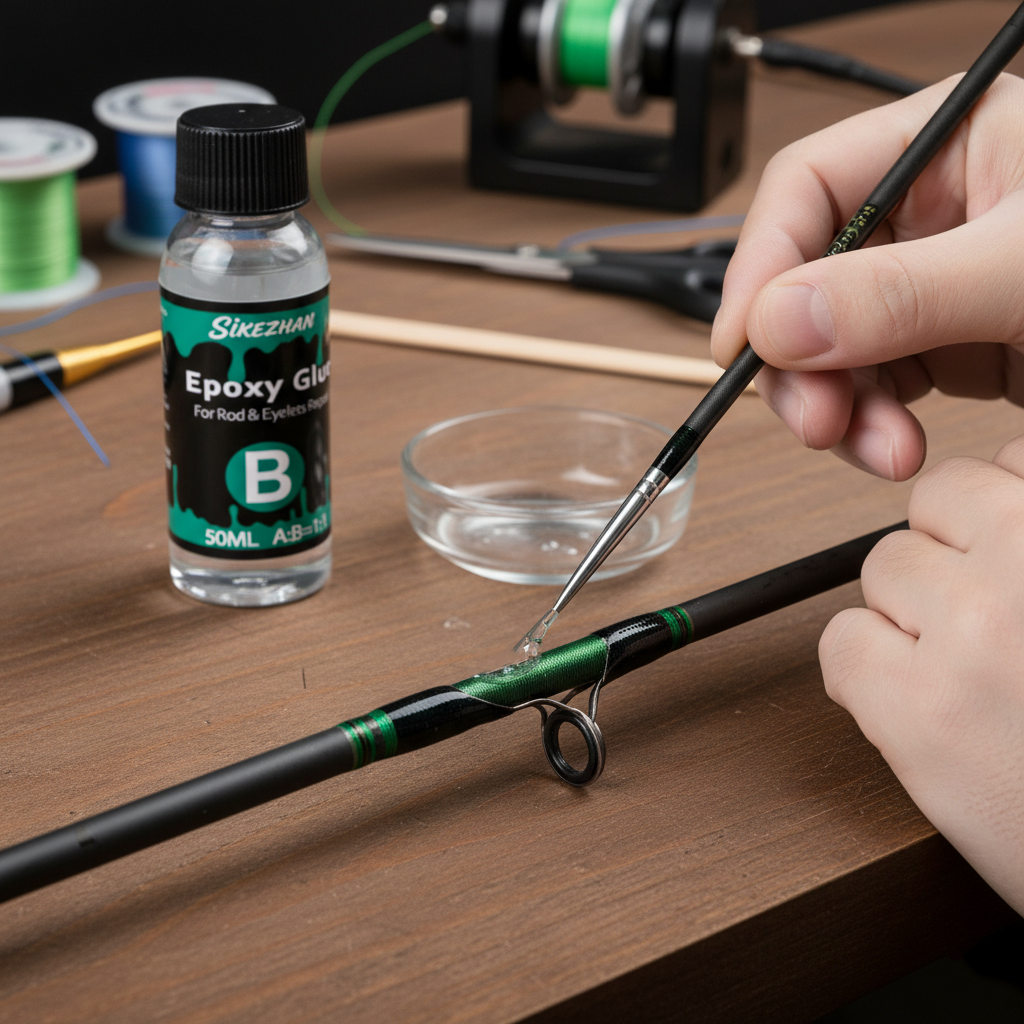 Clear 2-Part Fishing Rod Epoxy - Fishing Rod Building Kit reseña y precio