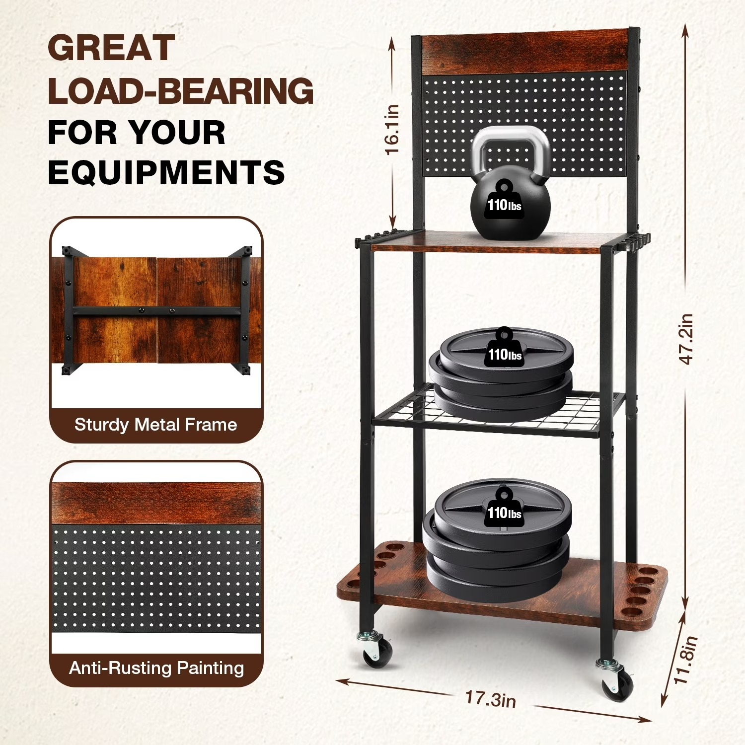 12 Slots Fishing Rod Storage C - Fishing Rod Rack reseña y precio
