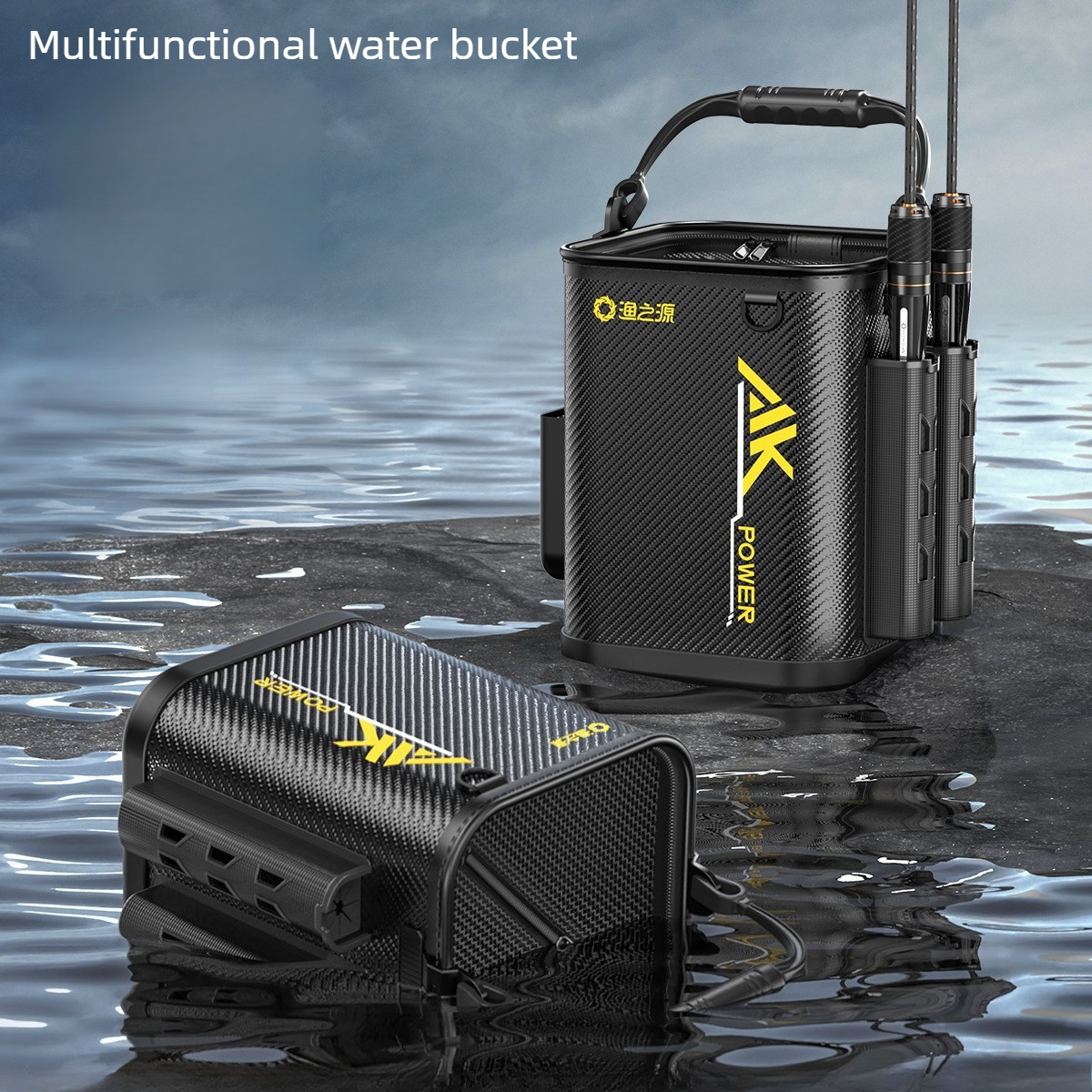 Multi-Functional Live Fish Buc - Fishing Rod Travel reseña y precio