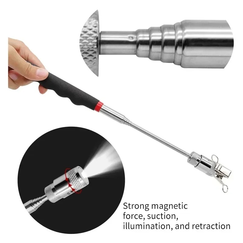 Telescopic Magnetic Pen with L - Fishing Rod Travel reseña y precio