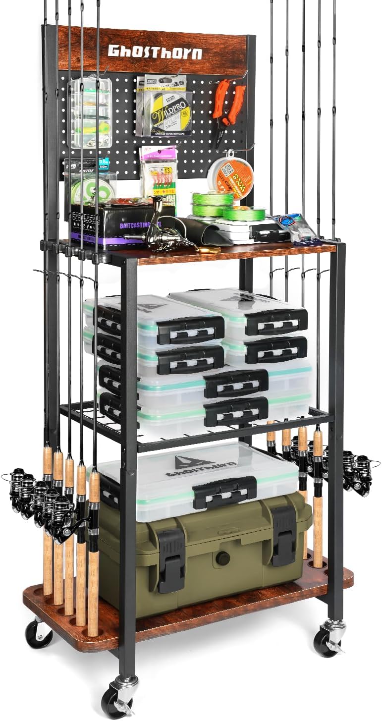 Fishing Rod Holder for Garage  - Fishing Rod Holder reseña y precio