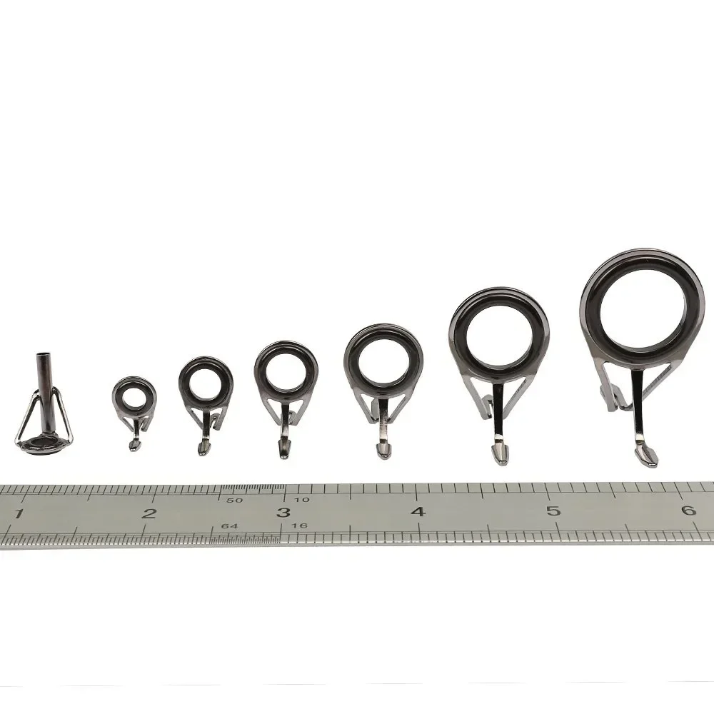7pcs/set Fishing Tackle Stainl - Fishing Rod Guide Replacement reseña y precio