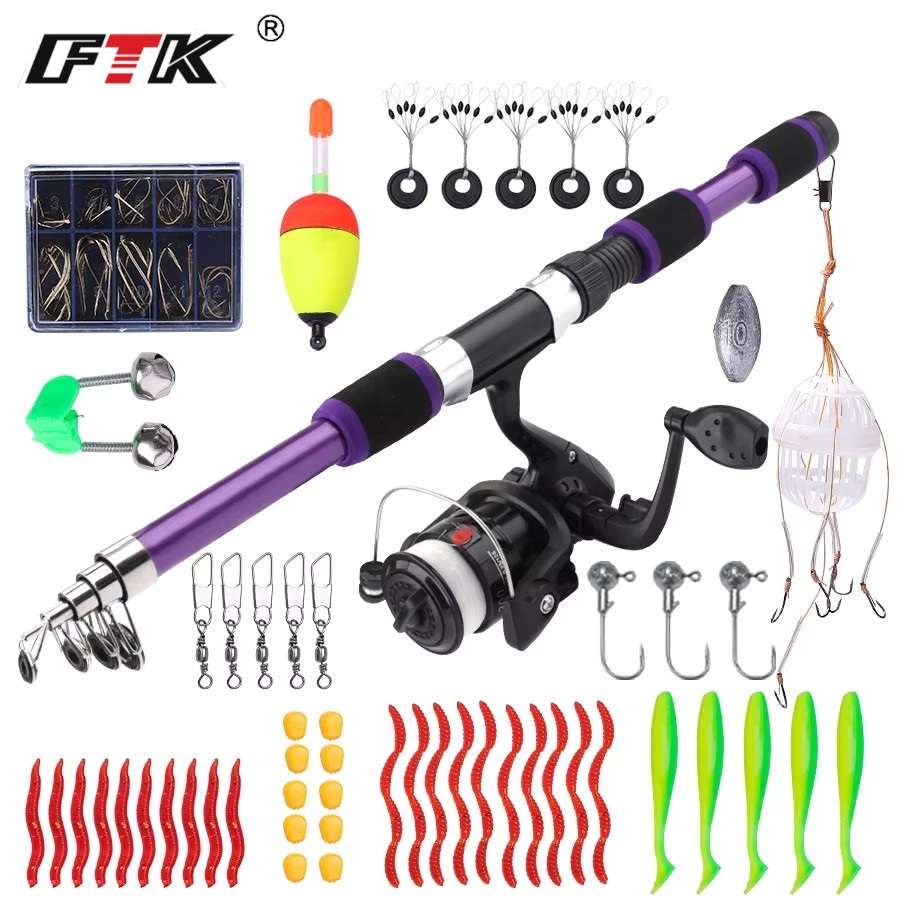 FTK 1.8M Portable Spinning Fis - Fishing Rod Carbon Fiber reseña y precio