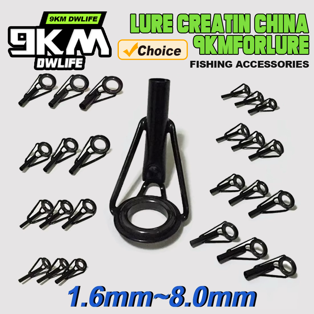 5Pcs Fishing Rod Tip Guides Re - Fishing Rod Tip Replacement reseña y precio