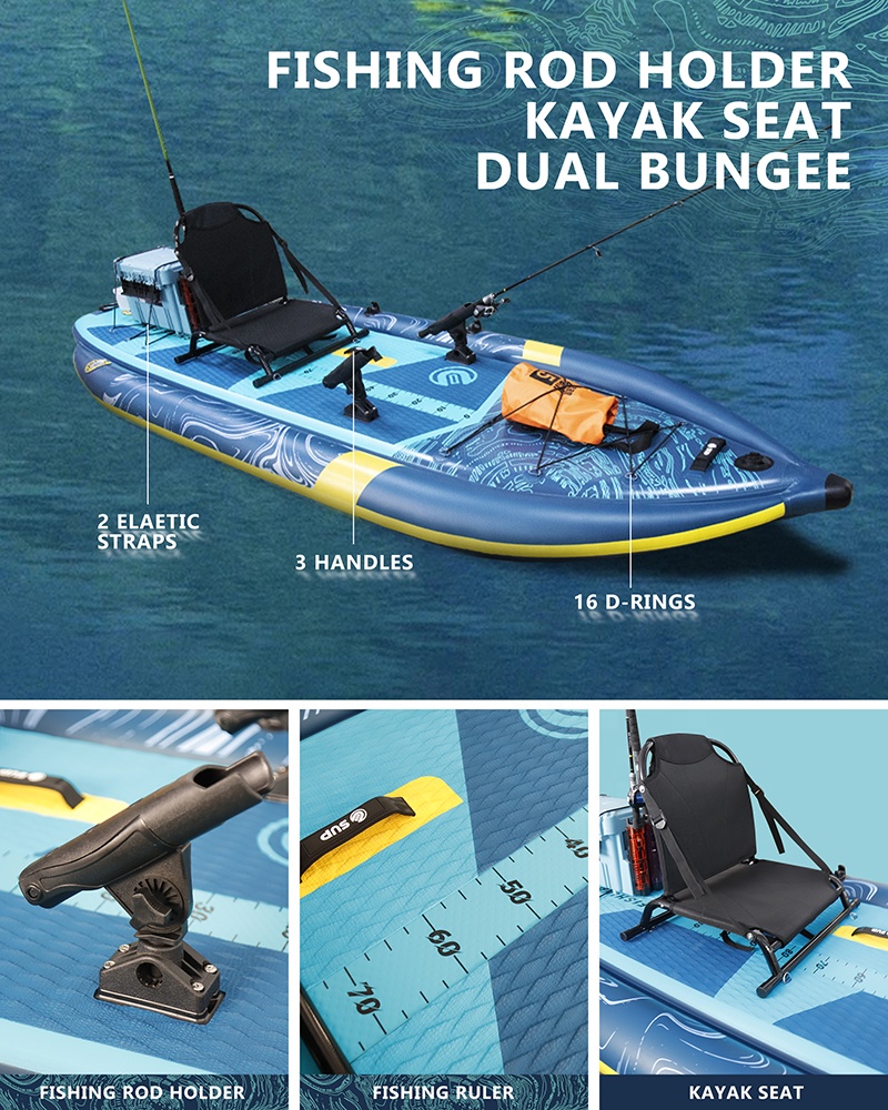 Three Air Chamber Inflatable F - Fishing Rod Holder reseña y precio