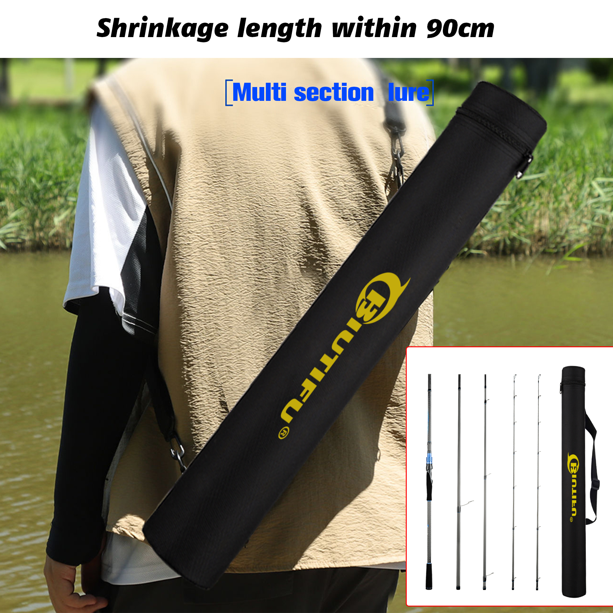 BIUTIFU Casting Spinning Lure  - Fishing Rod Surf reseña y precio